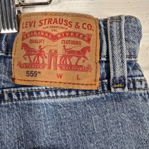 Levi's 559 Blue Jeans Size 38X36‎ Men's Straight Leg Stretch Denim 2022 - Picture 7 of 8
